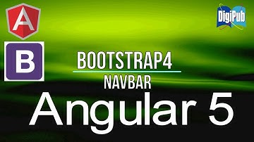 How to use Bootstrap4 NavBar in Angular5