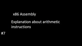 Celebrity x86 Assembly #part-7 || Arithmetic Instructions with a simple programme !discord Net Worth