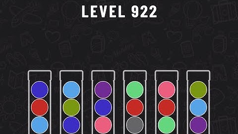 Ball Sort Puzzle Level 922 #ballsortpuzzle #ballsortpuzzlegameplay #puzzlegame #mobile games
