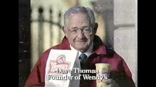 Wendys Christmas Commercial with Dave Thomas rom 1995