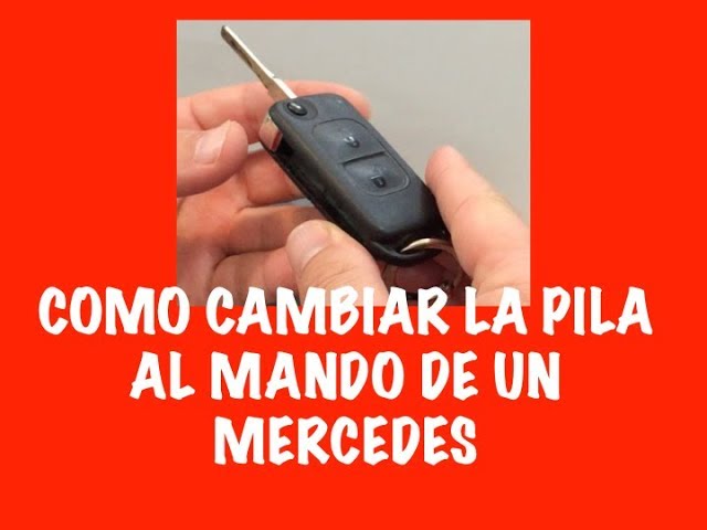 Como cambiar pila del mando de un Mercedes - YouTube