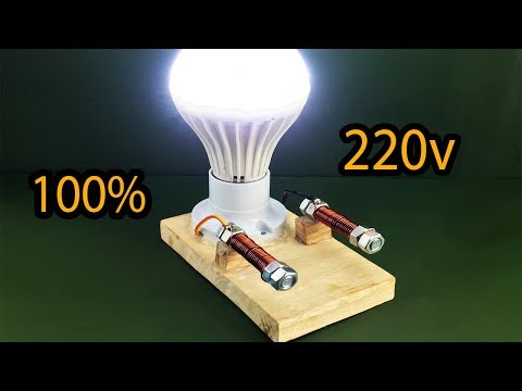 Video: Wie bringt man eine Glühbirne mit einem Magneten zum Leuchten?