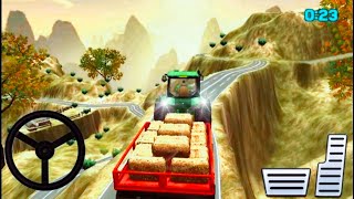 tractor trolley cargo game : simulator farming games || tractor wala game // android gameplay !! screenshot 4