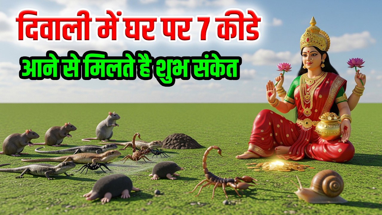 दिवाली में घर पर ये 7 कीडे आने से मिलते है शुभ अशुभ संकेत दुर्लक्ष ना करे | Diwali lakshmi