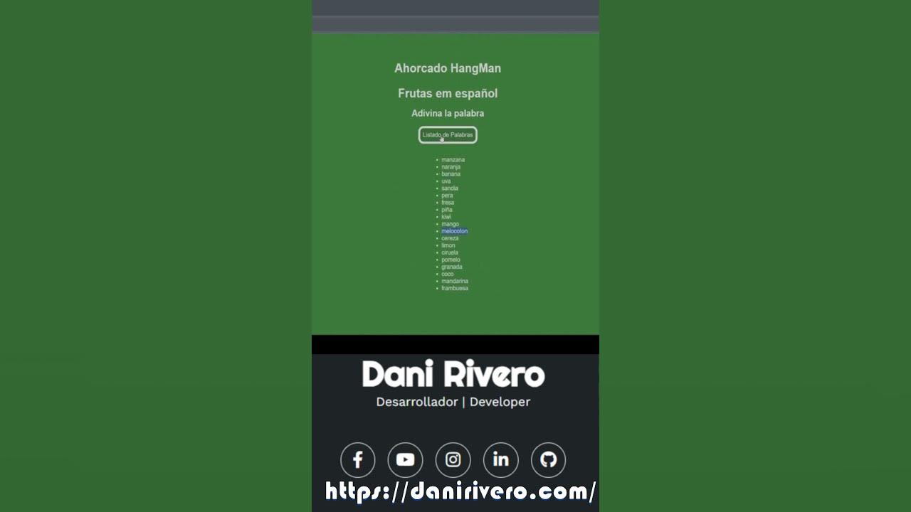 El ahorcado game hangman javascript new 2024 tutorial free github