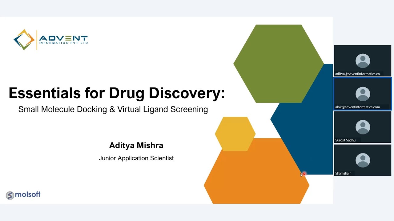 MOLSOFT : Essentials for drug discovery - Small molecule docking & virtual ligand screening