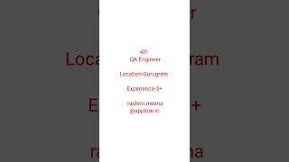 Today’s QA Job Openings Part 3– June 3, 2025 (Tuesday) | #jobalert #softwaretester