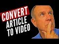 Convert TEXT TO VIDEO ONLINE In 3 Easy Steps - InVideo Review
