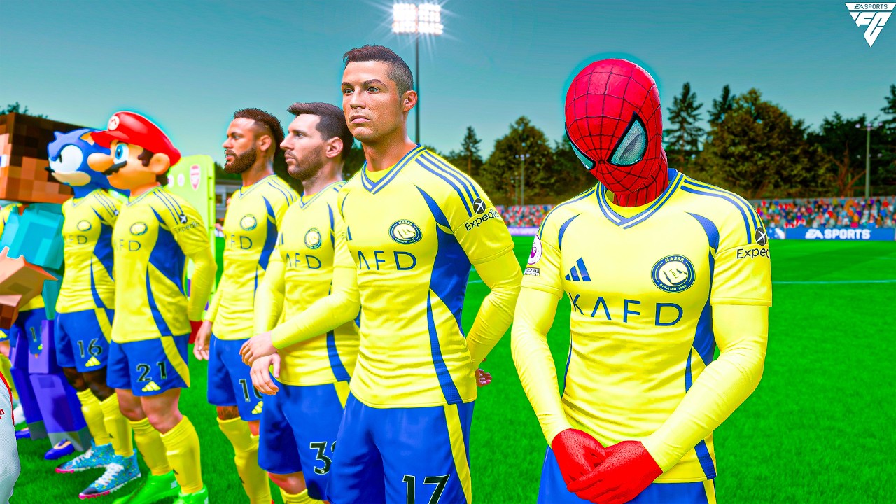 RONALDO,SPIDERMAN,RONALDO,SPIDERMAN,RONALDO,SPIDERMAN AND MESSI & HULK ... THE GOAT