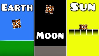 Different Planets gravity in Geometry Dash