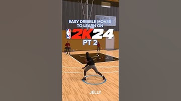 EASY DRIBBLE MOVES TO LEARN PT 2 ON NBA2K24✅ #nba2k24 #2k24 #nba2k24bestdribblemoves