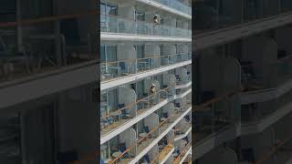 Cruise ship docked turquoise sea #CruiseShipTour #Cruising #Shorts