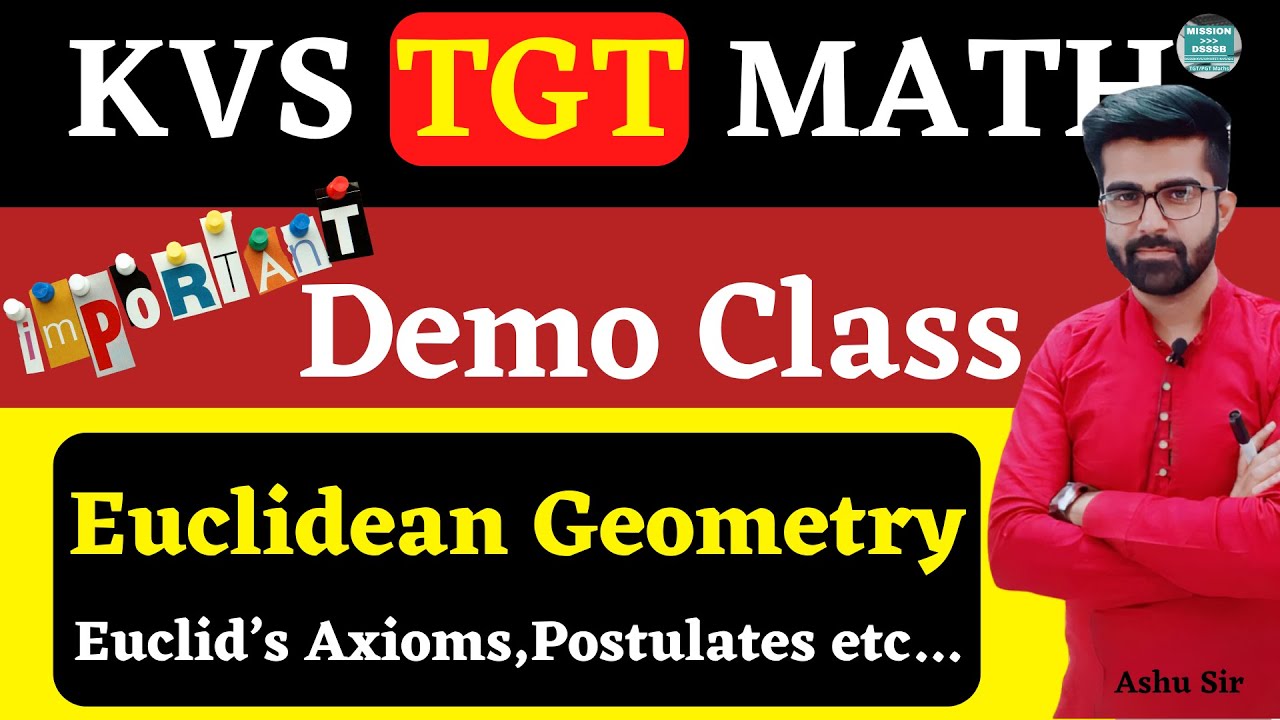 kvs tgt maths classes | Demo Class | Euclidean Geometry for tgt maths