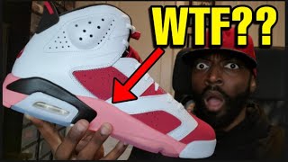 defective jordan 6 carmine