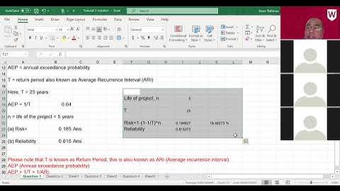 Statistical Hydrology Tutorial 3 Prof Ataur Rahman