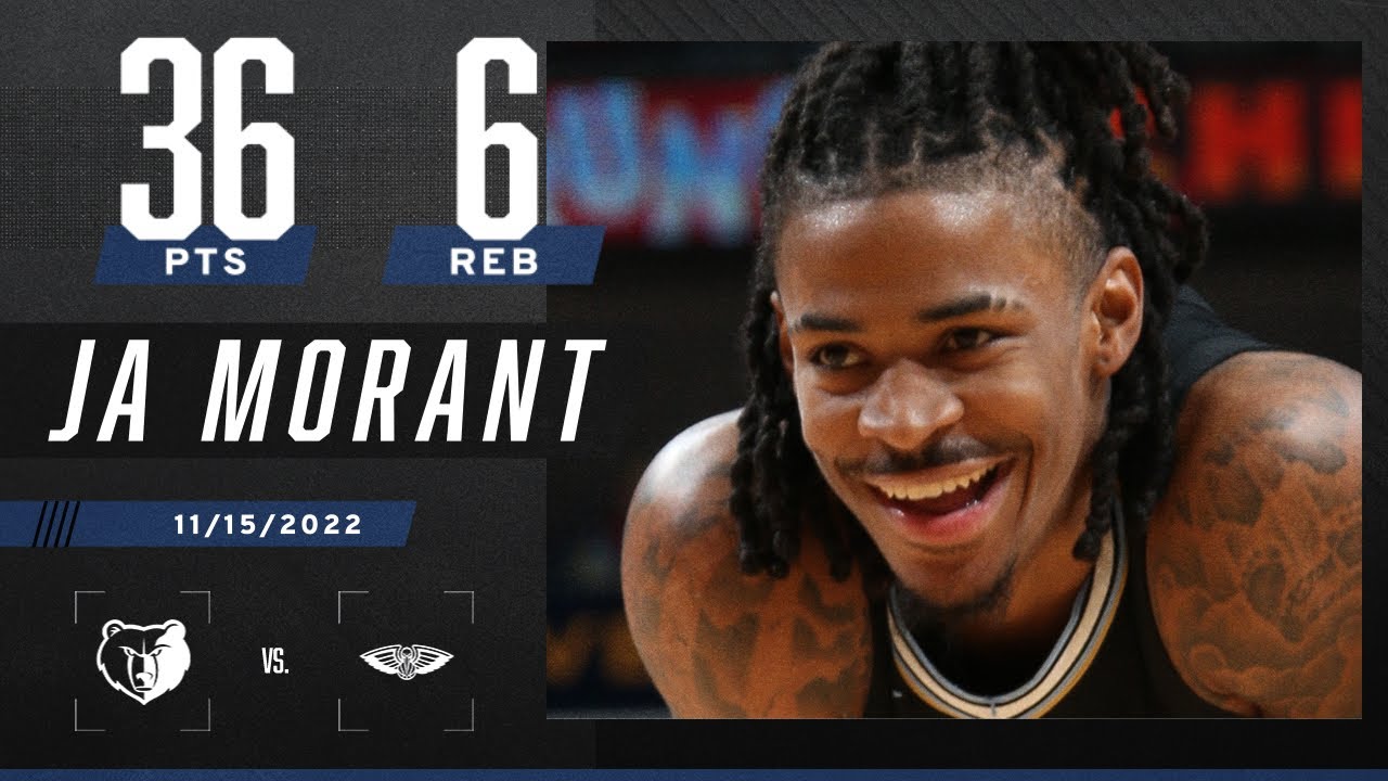 Ja Morant SHOWTIME! 🤩 Athleticism on FULL display in 36PT performance