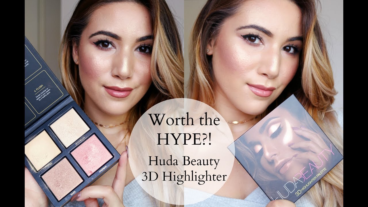 HUDA BEAUTY 3D HIGHLIGHT PALETTE | IS IT WORTH THE HYPE?! | Through Mona's Eyes - YouTube