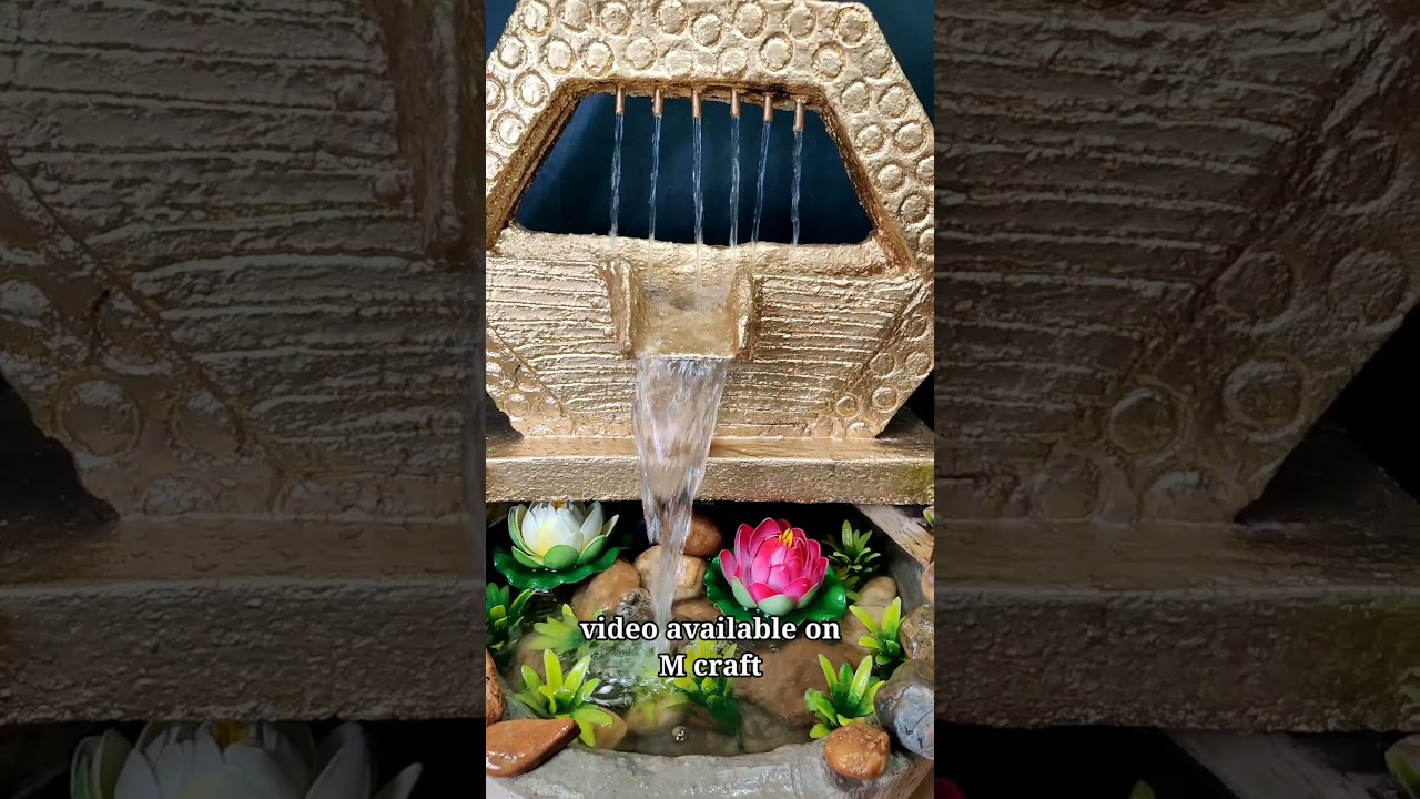 M craft waterfall fountain