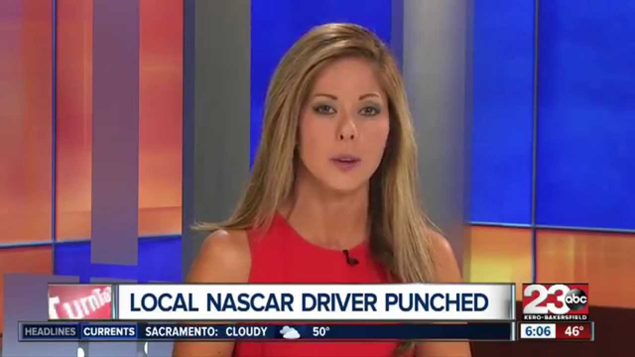 Lindsey Adams anchors on Bakersfield Nascar driver brawl YouTube