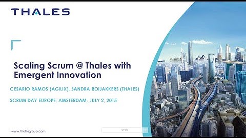 Scrum Day Europe 2015 - Thales Case Study