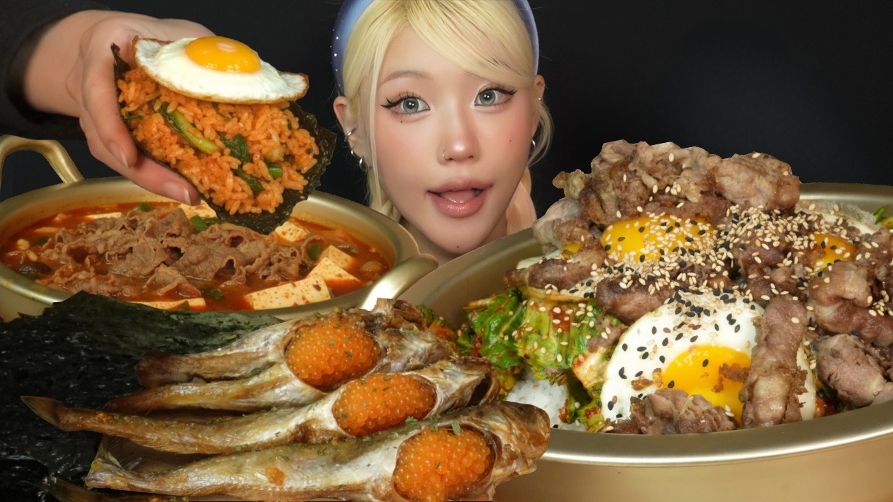 우삼겹 폭탄 봄동비빔밥 & 알 꽉찬 도루묵! 고깃집 된장찌개 완벽한 한상 (ft. 곱창김) SPRING CABBAGE BIBIMBAP & ROE-FILLED GRILLED FISH