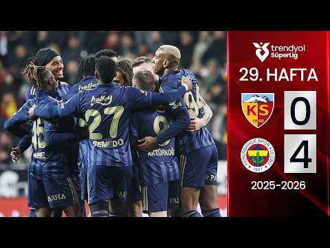 Kayserispor (0-4) Fenerbahçe | MAÇ ÖZETİ | 29. Hafta - 2025/2026