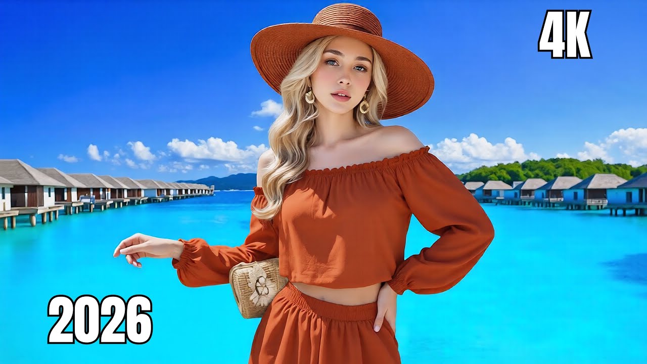 Tropical Music for Relaxation 🌴 Beach Chill Mix & Island Vibes Background Music | 4K UHD 2026