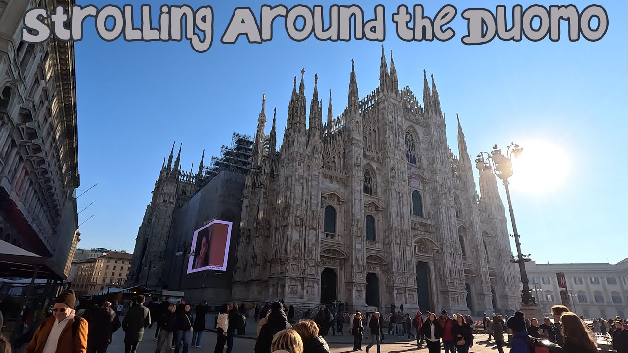 A Calm Walk at the Duomo di Milano | Silent City Stroll | Milan, Italy