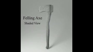 Felling Axe 3D Model Showcase - Dillon Jacoby-Rankin
