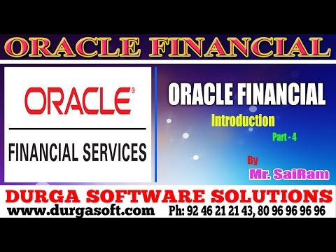 Oracle Finacial||online training|| Oracial Financial Introduction part - 4 by SaiRam