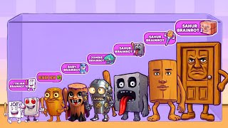 Marge Anomaly Merge Fellas Boss Boss Brainort Scary, Sahur, Baby, Từng Từng Sahur Gameplay