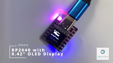 RP2040 Board with 0.42" OLED Display Demo