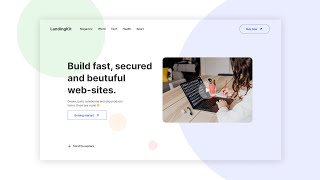 Responsive Hero Section Landing Page Using HTML CSS JavaScript | Responsive Web Design