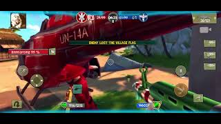 Blitz Brigade Using Helicopter First Headshot And I Squashed Enemy And Turret!