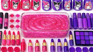 ❤️PINK vs PURPLE SLIME💜30 Minutes Satisfying Slime Mixing, with Makeup Glitters Clay | Tana Slime