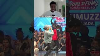 bro got the whole crowd hype