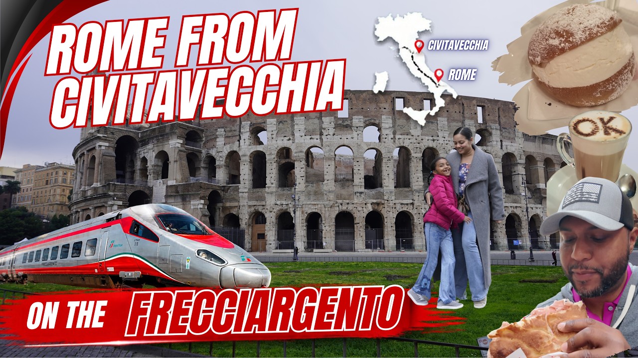 ROME FOR THE DAY FROM CIVITAVECCHIA #rome #civitavecchia #frecciargento #italy #fyp #explore
