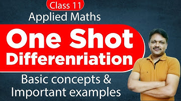 One Shot Series | Differentiation | Applied Mathematics Class 11 | Gaur Classes