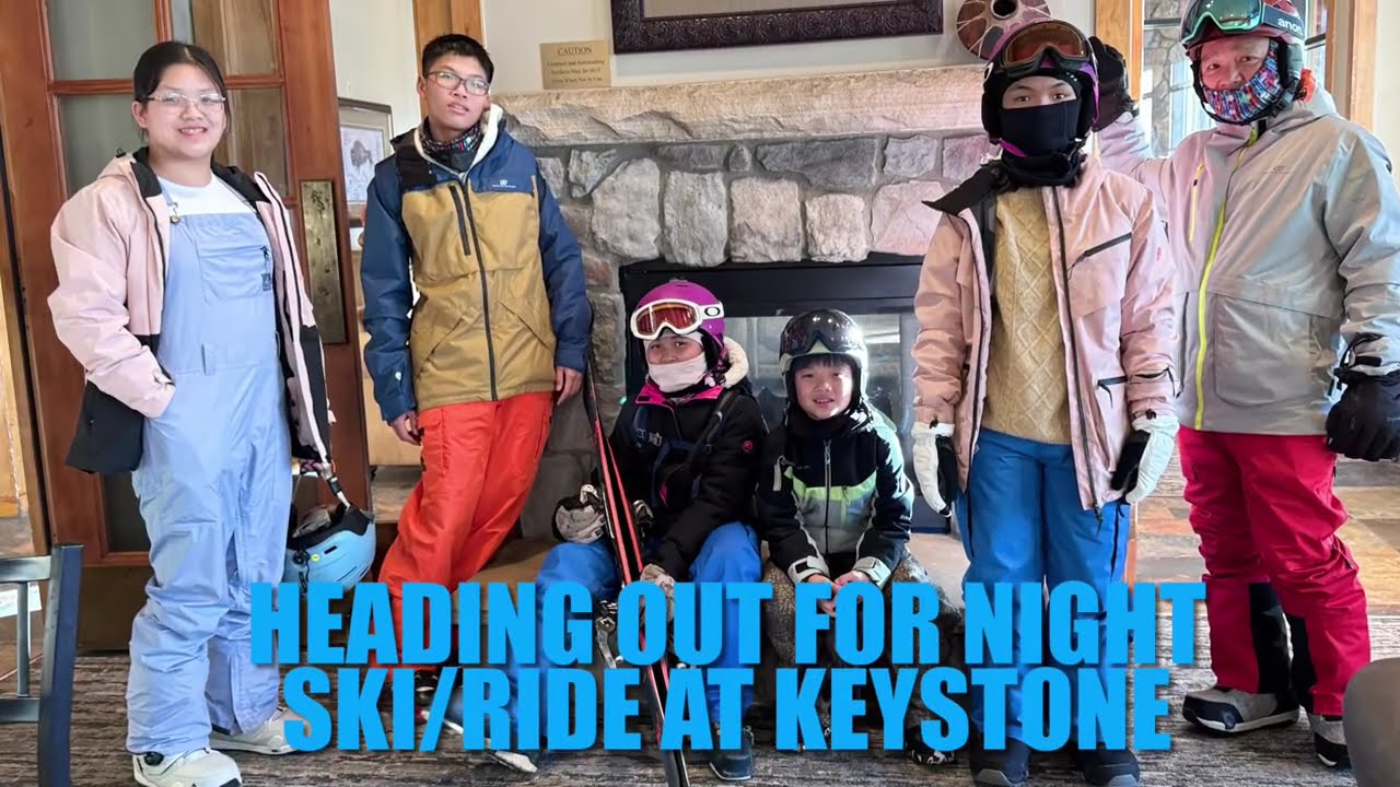 Night ski/ride at Keystone Resort on Thanksgiving 2025 