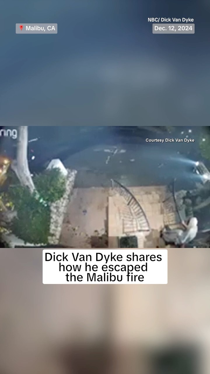 Dick Van Dyke shares how he escaped the Malibu fire