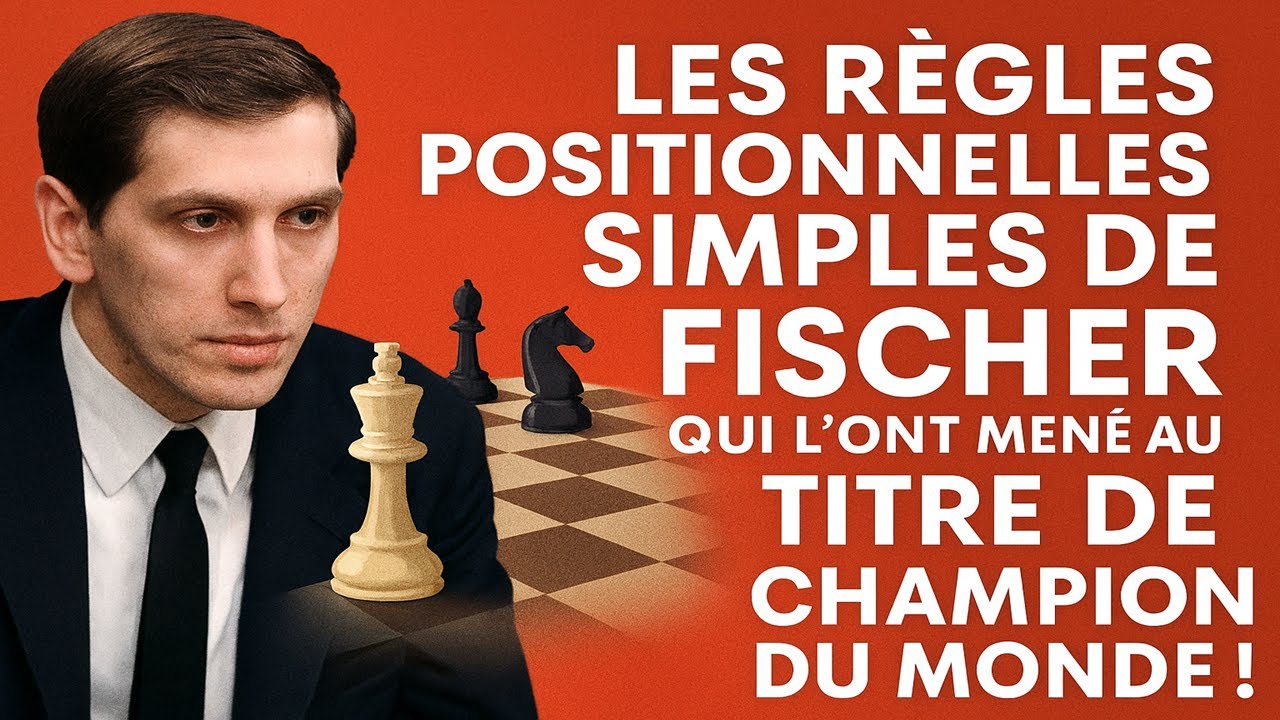 Les Règles Positionnelles SIMPLES de Fischer Qui l'ont Mené au Titre de Champion du Monde !
