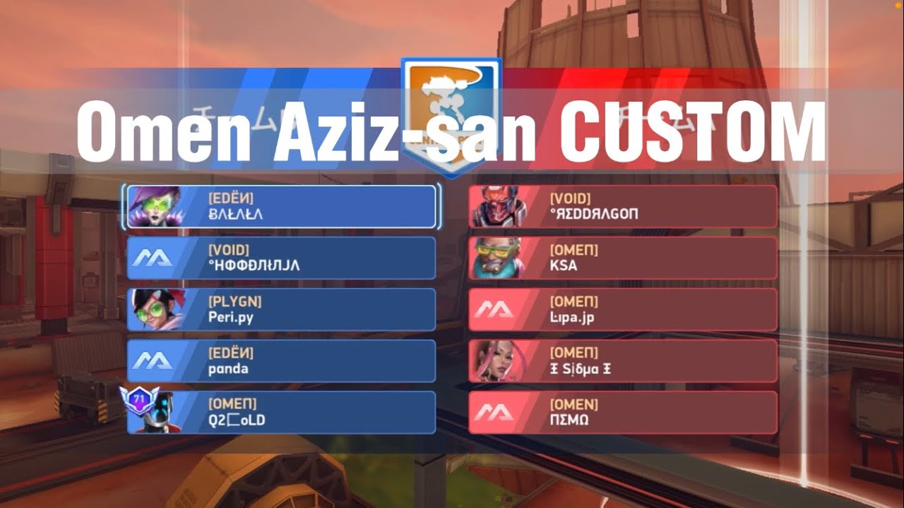 【Custom】Omen Aziz-san New map! Smokestackes 2023/04/14 【Mech Arena/メカ ...