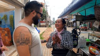 $100 SURPRISE for Cambodian Street Food Vendor in Siem Reap, Cambodia