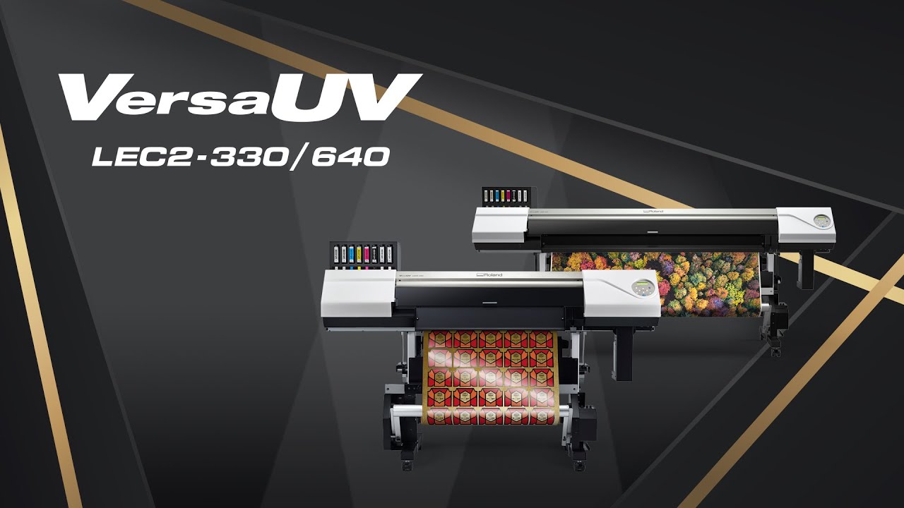 Roland DG VersaUV LEC2 330 / 640 - YouTube