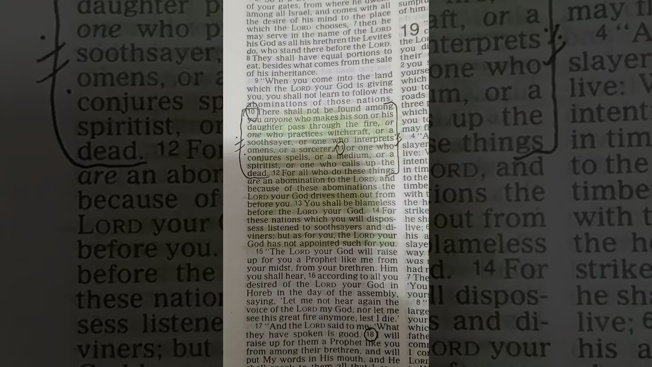 Witchcraft Scripture Deut.18&30