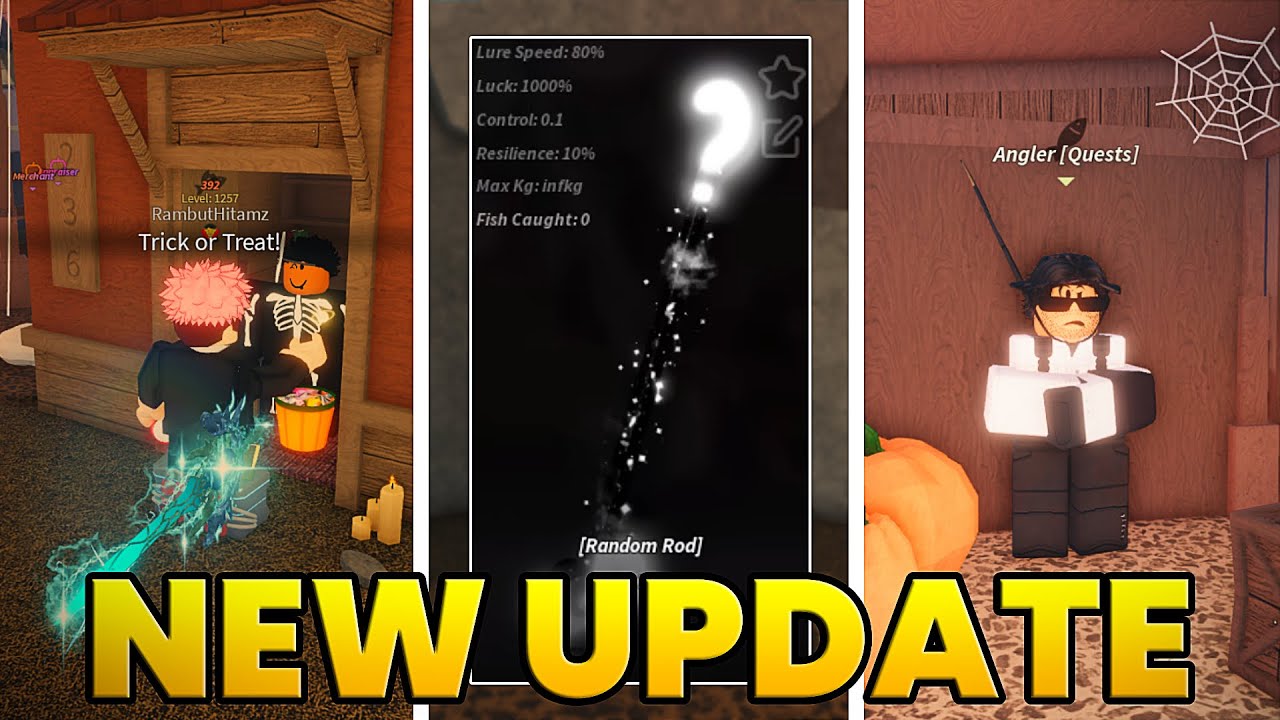 Fisch First Update EVERYTHING'S NEW in Fisch New Update (LEVEL 2000, New Rod, Angler ...