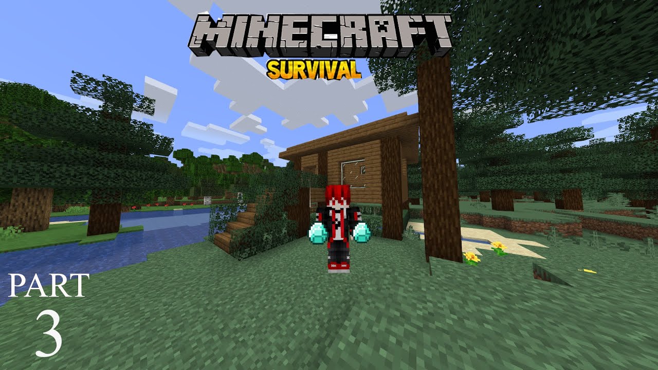 Cari Diamond Susah Amat Dah - Minecraft Survival - Part 3 - YouTube