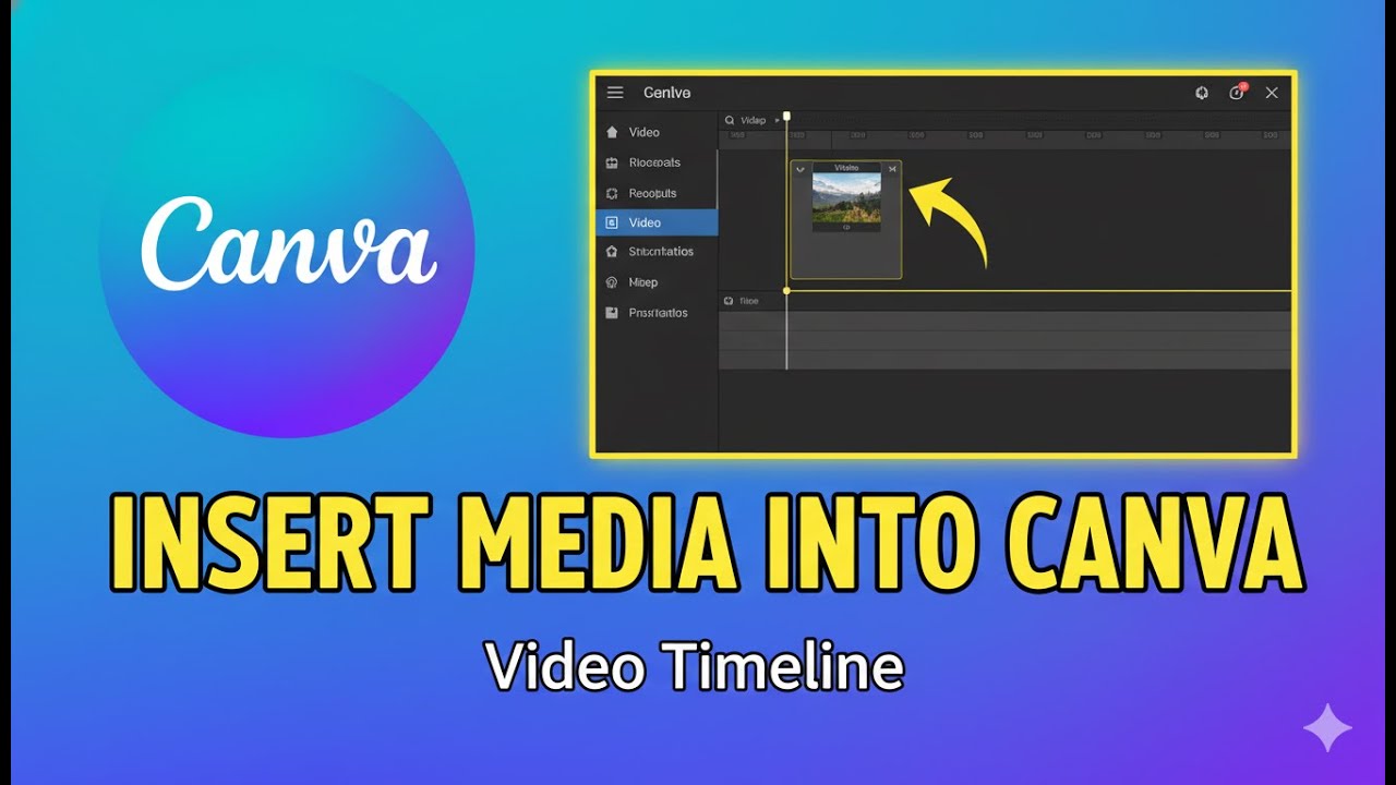 How To Insert Media into Canva Video Timeline (2025) - YouTube