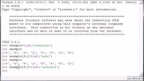 YouTube - Python Programming Tutorial - 13 - Slicing Lists.flv