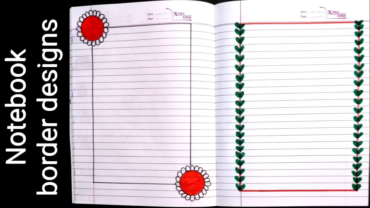 pix Simple Notebook Border Design notebook border designs border designs project work design rulled paper borders simple borderdesig